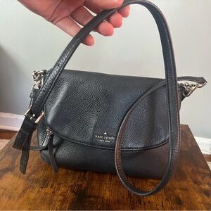 kate spade Black Pebbled Leather Shoulder/Crossbody Bag (Includes DustBag)